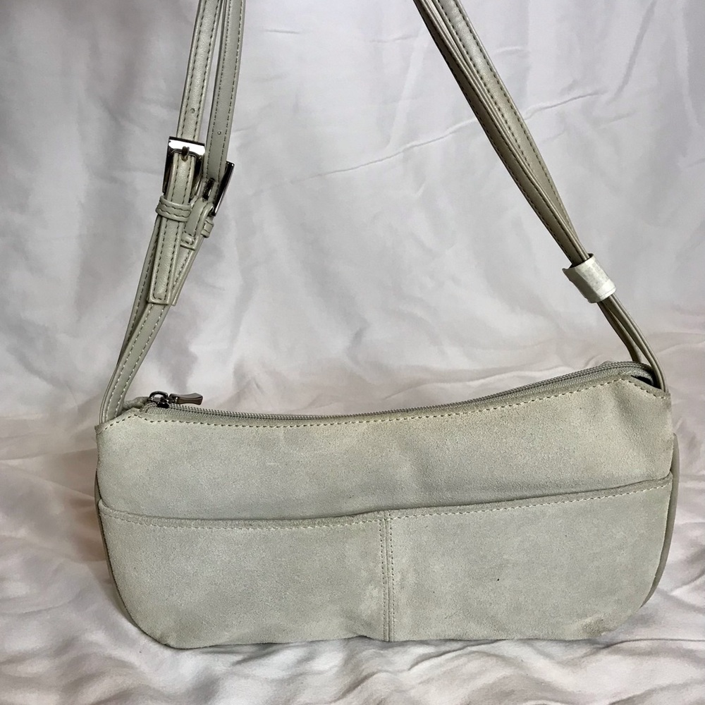 Suede Taupe Shoulder Bag